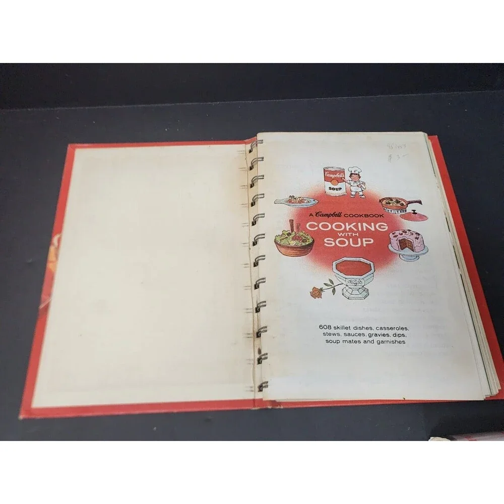 3 Copies of Cooking With Soup A Campbell's Cookbook 608 Recipes first print inc